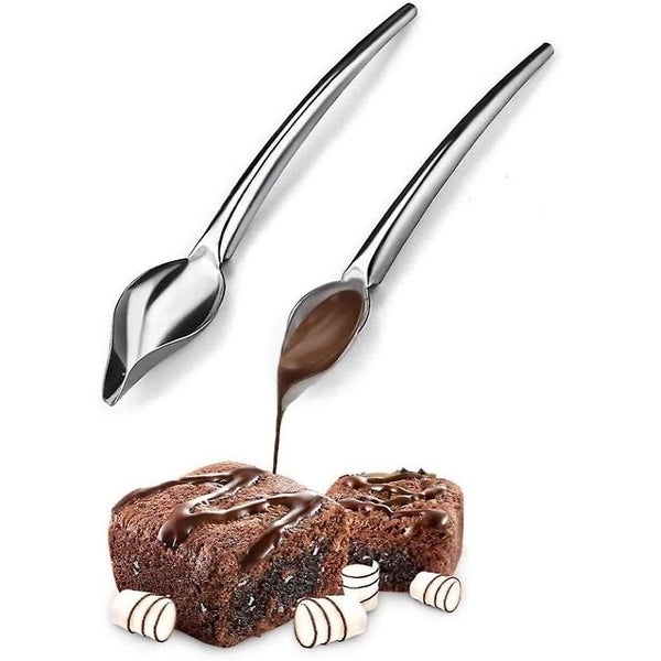 Stainless Steel Decorating Spoons Set For Diy Cake Chocolate Pastry, 2 Set Penci Carousel 1