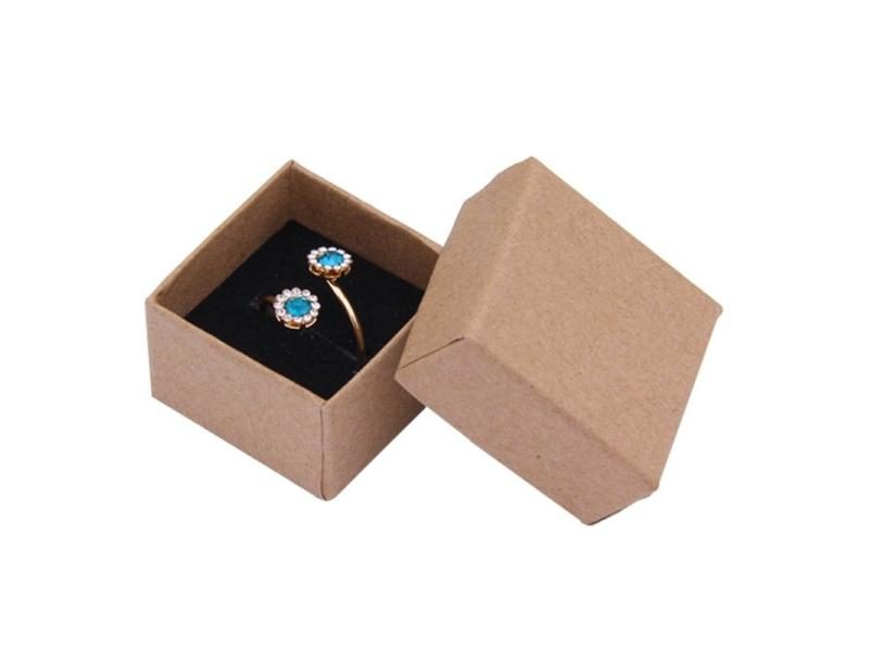 4x4x3cm Ring Box 24pcs Kraft Earrings/Pendant Gift Boxes High Quality Jewelry Carousel 1