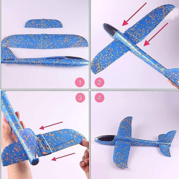 Glider Airplane Toy - Children's Styrofoam Aircraft, Manual Throwing Plane for O Carousel 4