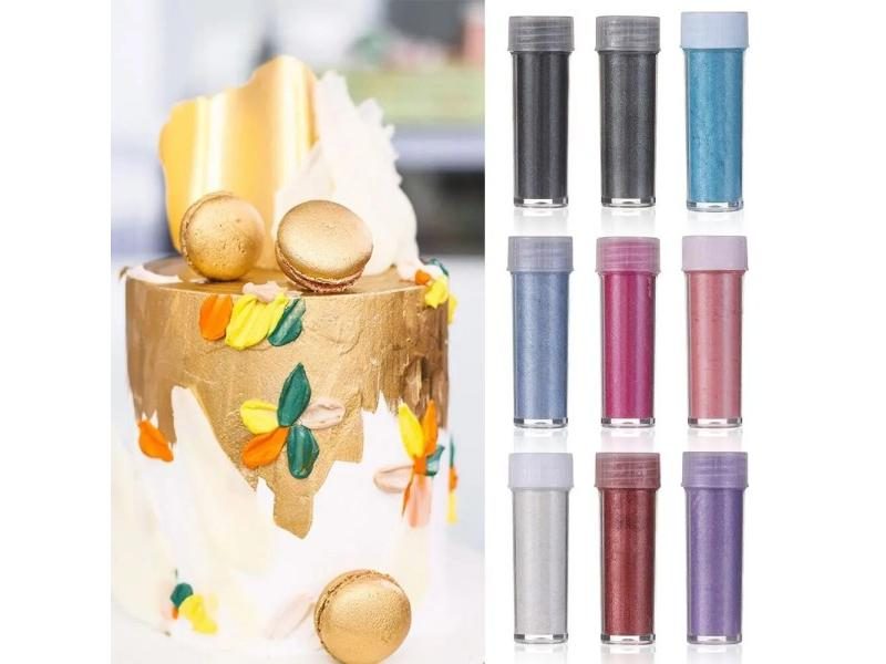 2g Gold Silver Pearl Baking Color Fondant Mousse Cake Decoration Carousel 2