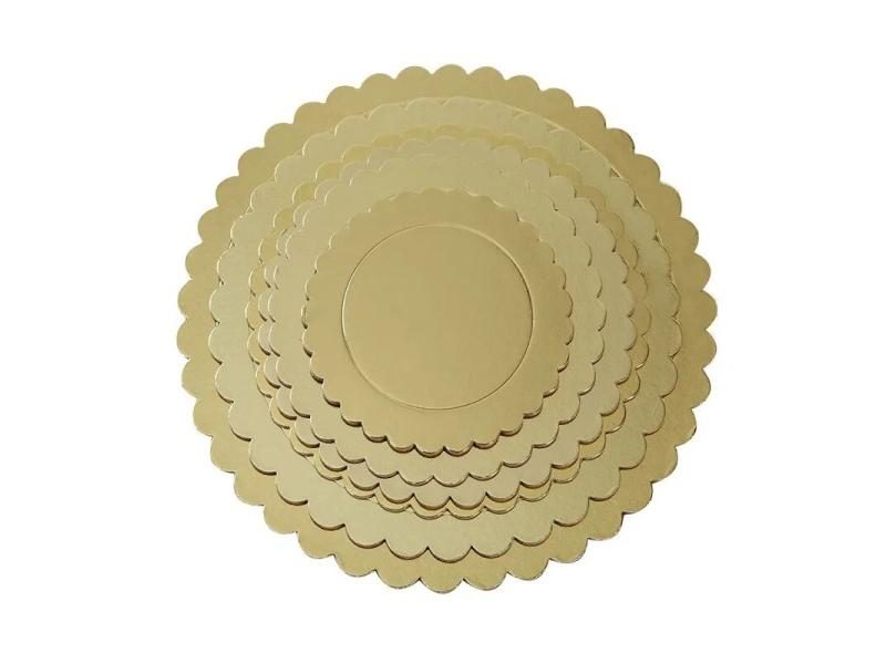 Gold Cake Board Dessert Tray Cake Base For Wedding Birthday Party Carousel 1