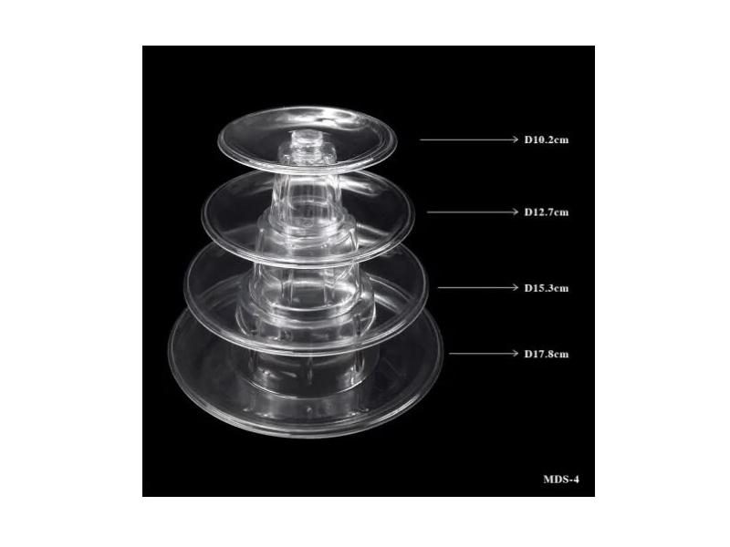 6 Tiers Macaron Cupcake Cake Stand PVC Tray For Wedding Birthday Decor Carousel 1