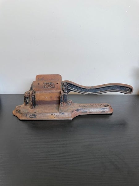 Antique Cast Iron A.McMillan No. 5 Tobacco Cutter Carousel 1