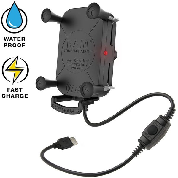 RAM-HOL-UN12WB :: RAM Tough-Charge with X-Grip 10W Waterproof Wireless Chargin Carousel 1