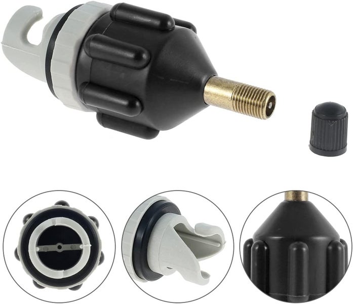 2Pcs Air Pump Air Valve Adapter Inflatable Boat Air Pump Converter Universal Carousel 7