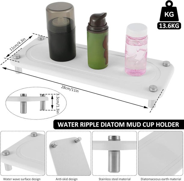 Sink Fast Drying Stone Portable Instant Dry Sink Organizer Diatomaceous Earth Carousel 9