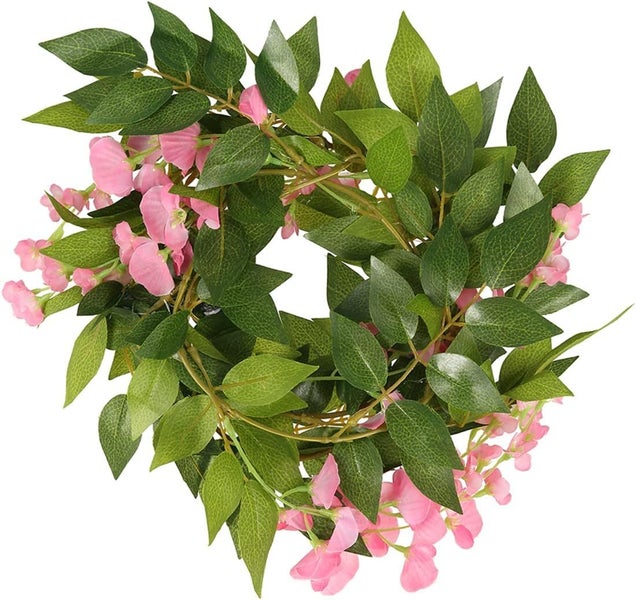 1/4Pcs Artificial Silk Wisteria Vine Rattan Hanging Flower Garland Ivy Plants Carousel 1