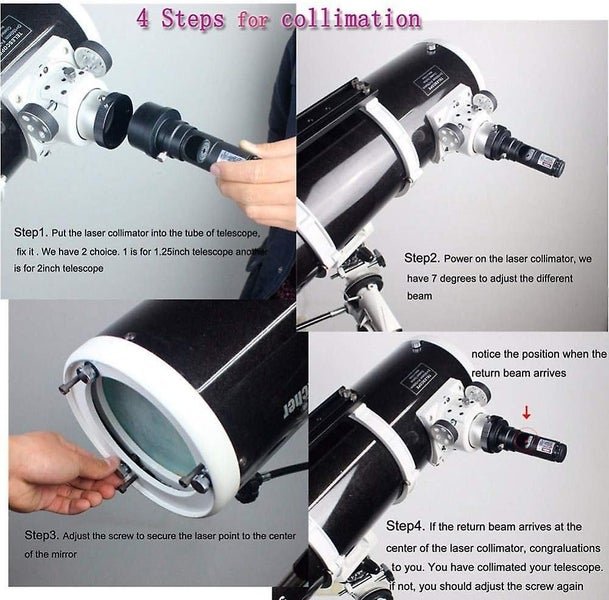 Telescope Laser Collimator, Calibrator With Adapter For Newtonian Reflector Tele Carousel 5