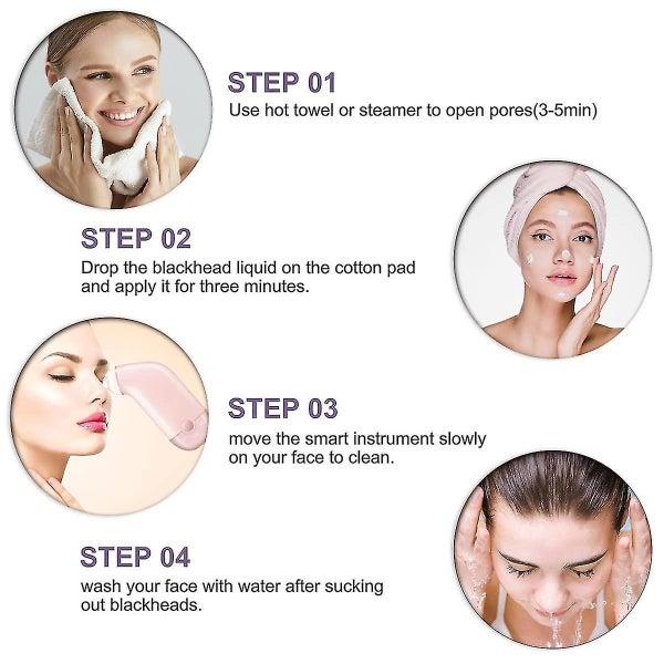 Blackhead Remover Pore Vacuum,upgraded Facial Pore Cleaner Electric Rechargeabl Carousel 4