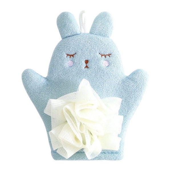 Cartoon Exfoliating Glove Bath Massage Glove- Blue Carousel 1