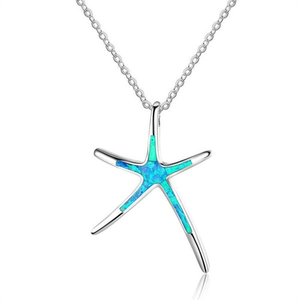 Ocean Starfish Pendant Necklace Valentine Gifts for Women Girlfriend Carousel 1