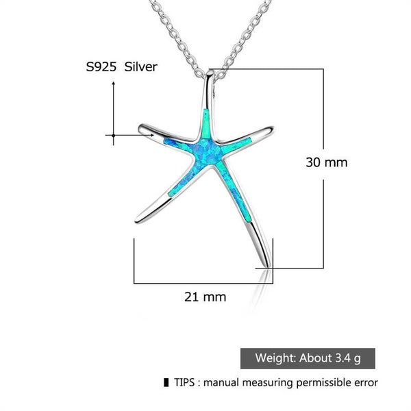 Ocean Starfish Pendant Necklace Valentine Gifts for Women Girlfriend Carousel 2