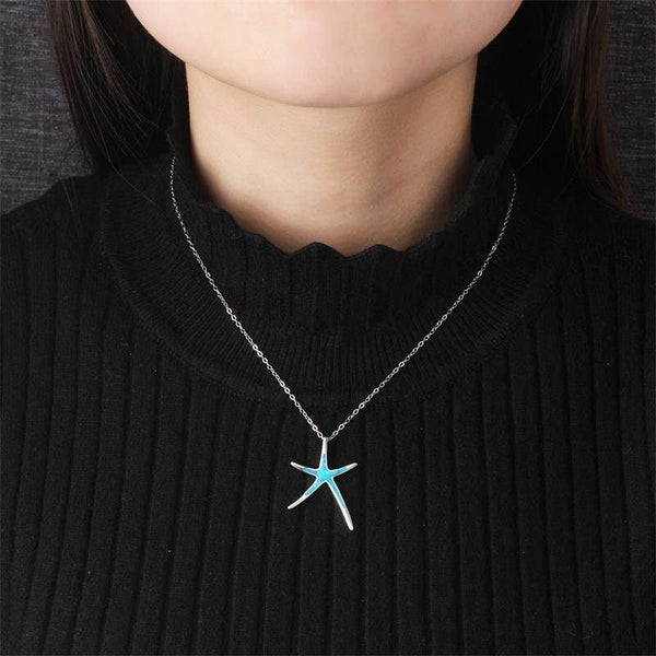Ocean Starfish Pendant Necklace Valentine Gifts for Women Girlfriend Carousel 4