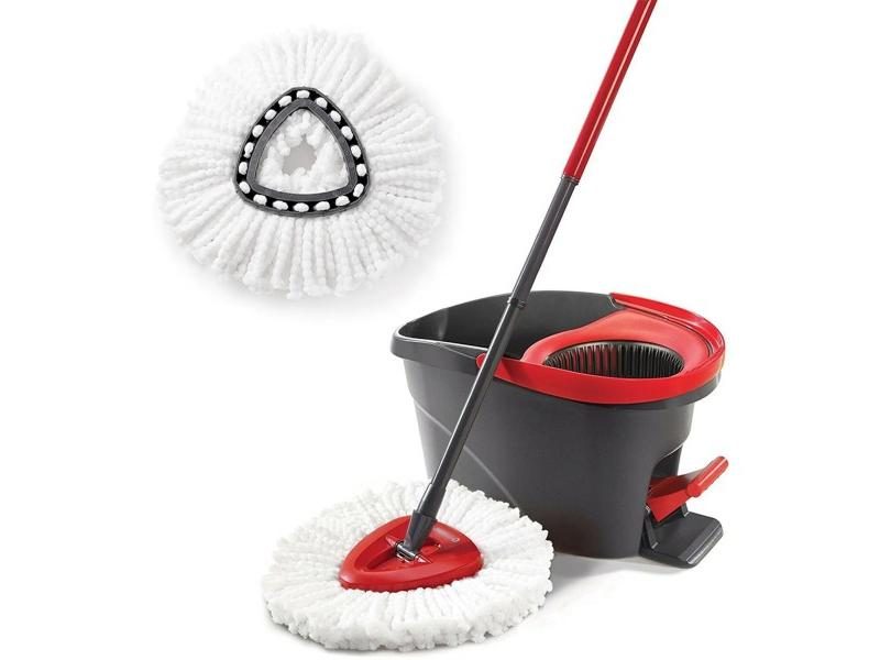 Vileda Turbo Microfibre 2in1 Mop Head Replacement For Easy Wringing And Carousel 1