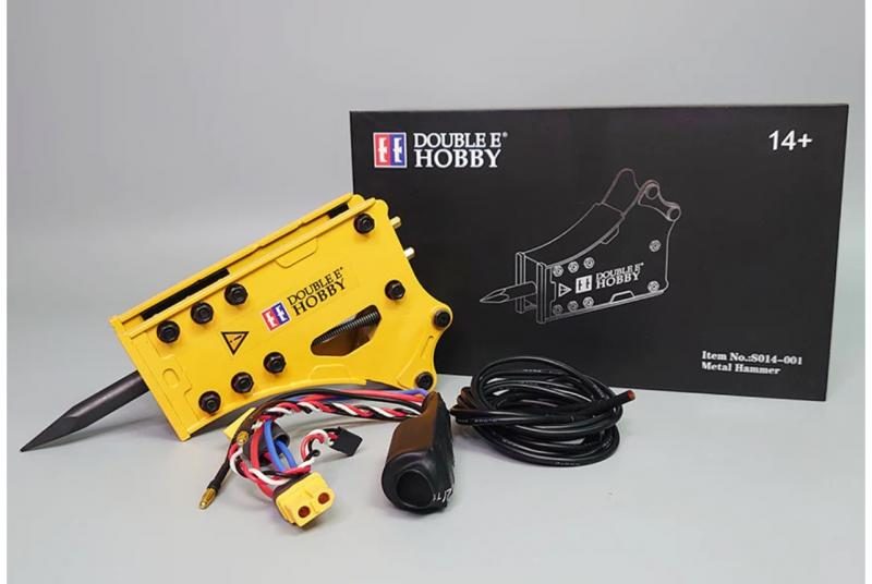 Double Eagle 1/14 Metal Hammer Head Attachment for Excavator **NEW IN BOX** Carousel 1