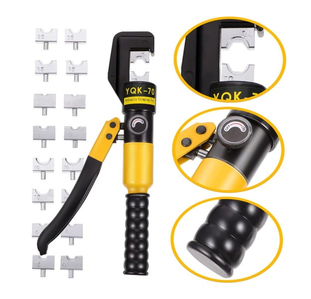 Hydraulic Crimping Tool Kit 4-70mm 8T Terminal Crimping Pliers Wire Crimper Set Carousel 2