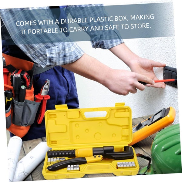 Hydraulic Crimping Tool Kit 4-70mm 8T Terminal Crimping Pliers Wire Crimper Set Carousel 7