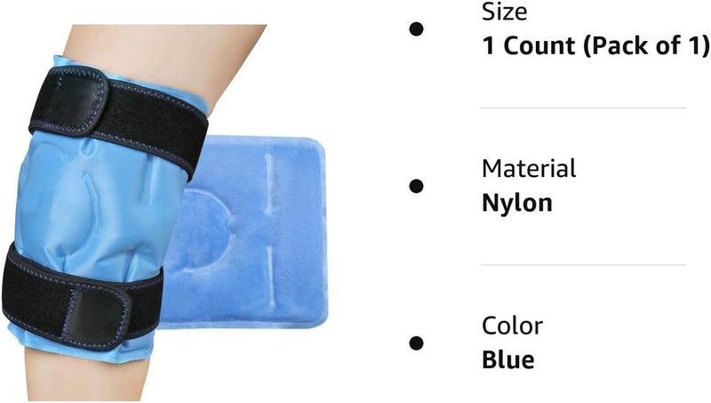 Ice Pack for Knee Pain Relief Reusable Gel Ice Wrap for Leg Injuries Carousel 7