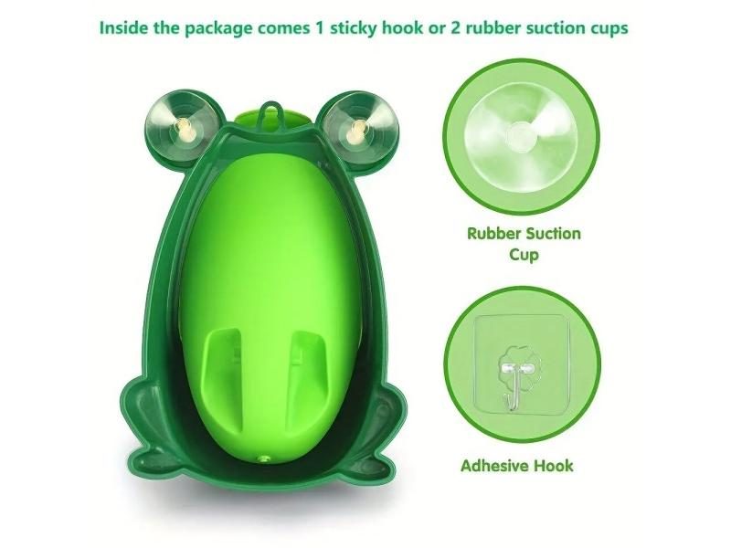 Cute Frog Potty Training Urinal For Boys With Fun Aiming Target Toilet Urinal Carousel 1