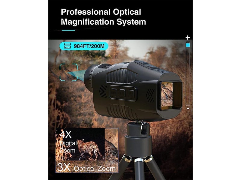 Night vision Monocular Telescoper with Infrared Illuminator & Video Recording Carousel 2