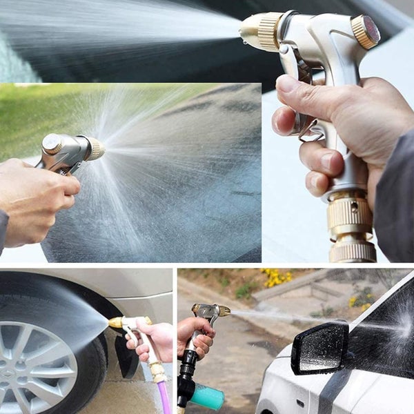 Metal Brass Nozzle Garden Car Plant Hose Spray Gun For Watering Cleaning Washing Carousel 2
