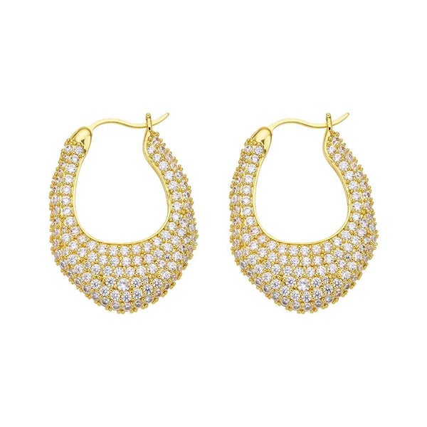 Amber Sceats Aria Earrings Gold Carousel 1