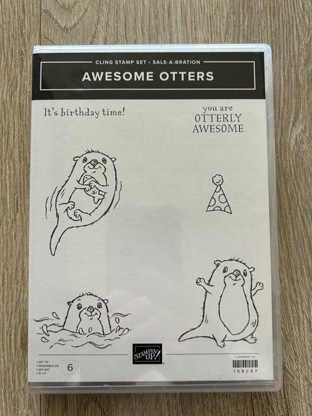 STAMPIN' UP - AWESOME OTTERS CLEAR MOUNT STAMP SET Carousel 1