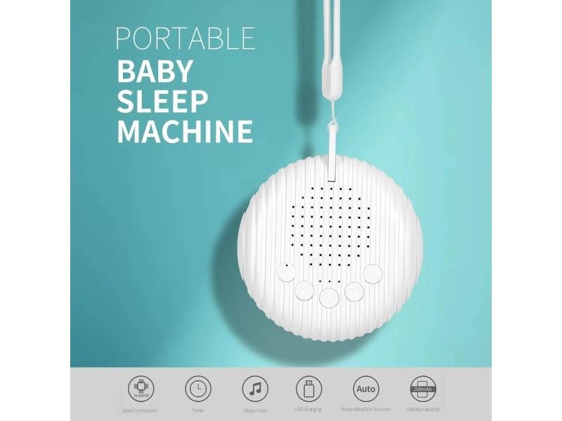 Baby White Noise Machine USB Rechargeable Timed Shutdown Sound Machine Sleep Carousel 1