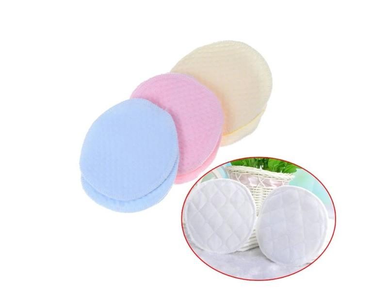 6Pcs Reusable Soft Absorbent Baby Nursing Pads In Random Color Carousel 1