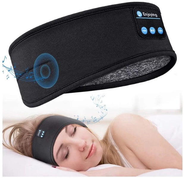 Fone Bluetooth Earphones Sports Sleeping Headband Elastic Wireless Headphones Carousel 1