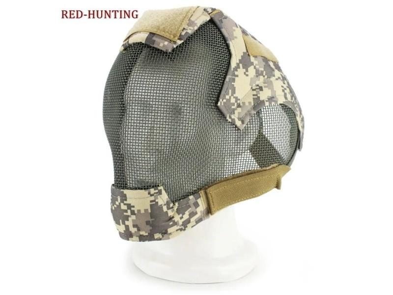 Airsoft Mask Full Face Mask War Game Steel Mesh Protective Mask Carousel 2