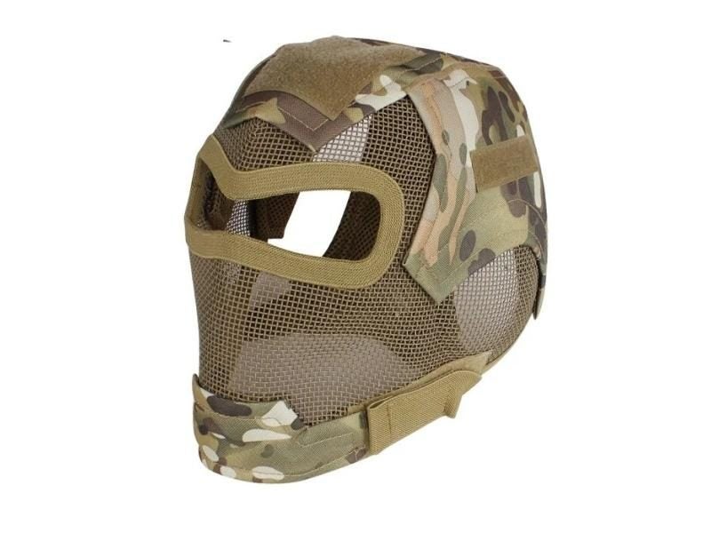 Airsoft Mask Full Face Mask War Game Steel Mesh Protective Mask Carousel 1