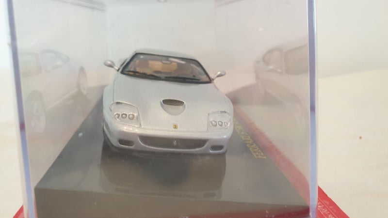 FERRARI 575M MARANELLO SILVER 1:43 SCALE MODEL FERRARI COLLECTION 1 ONLY MIP Carousel 2
