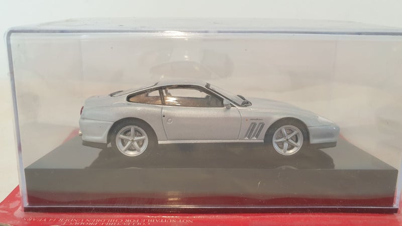 FERRARI 575M MARANELLO SILVER 1:43 SCALE MODEL FERRARI COLLECTION 1 ONLY MIP Carousel 3