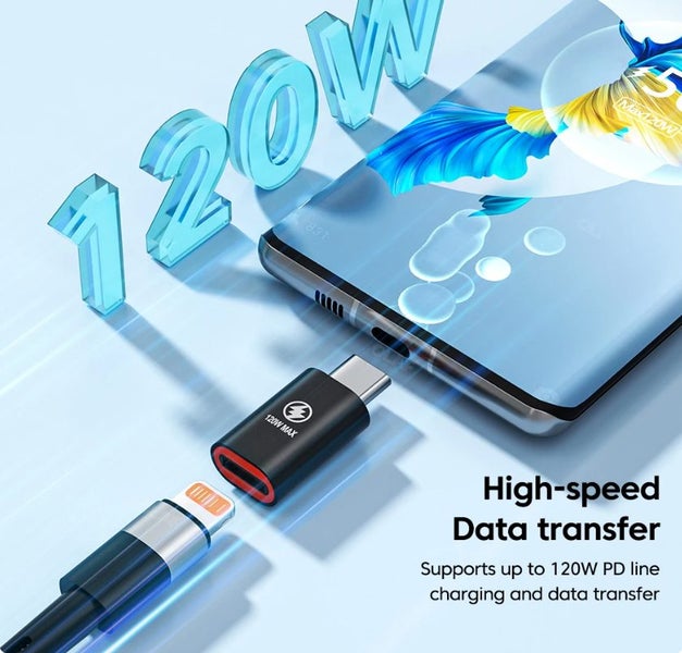 120W Apple Lightning to USB-C Adapter Carousel 3