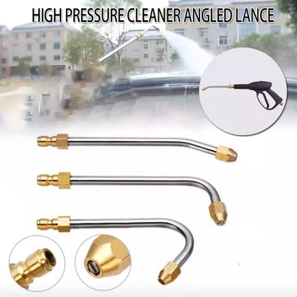 30, 90 Degree / U Shape Pressure Washer Angled Lance 17cm Extension Spray Carousel 1