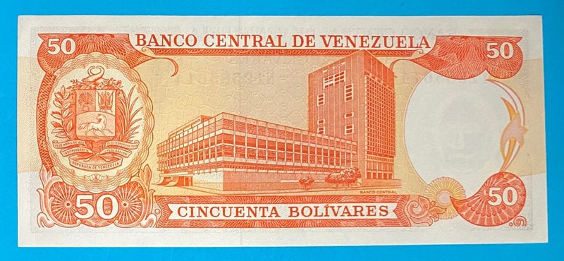 Venezuela 50 Bolivares 1992 Crisp UNC Carousel 2