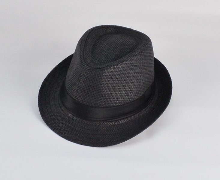 Black Fedora Hat / Dress Up Hat / Jazz Hat /Gangster Hat Carousel 1