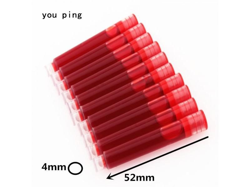 High Quality 10pcs Disposable Fountain Pen Ink Supplies Cartridges Refills Carousel 1
