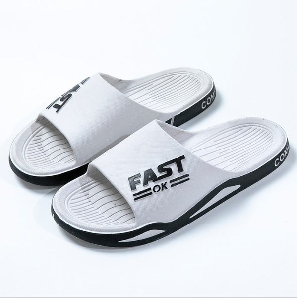 Slippers Fashion Trend Slippers-Non-slip Slippers - Black nz size 9.-9.5 DA218 Carousel 2