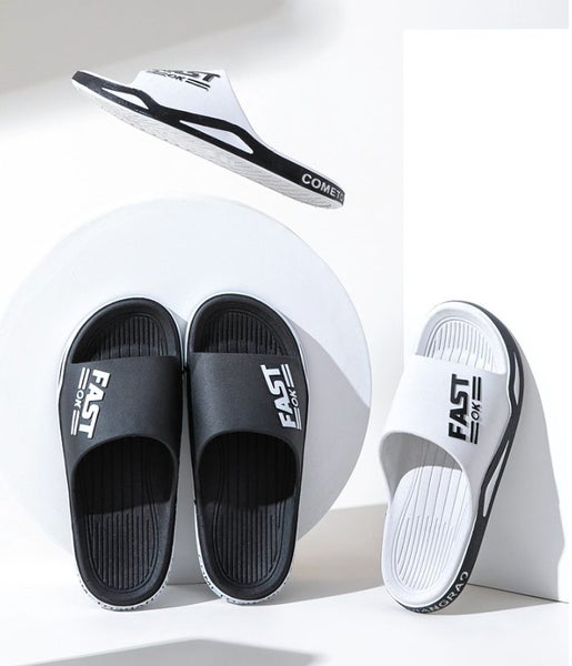 Slippers Fashion Trend Slippers-Non-slip Slippers - Black nz size 9.-9.5 DA218 Carousel 5