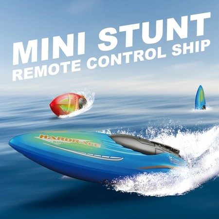 Mini RC Boats Water Toys for Pools and Lakes Color Blue Carousel 1