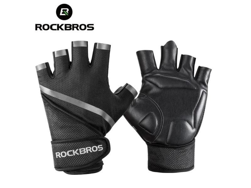 ROCKBORS Gym Anti-Slip Weight Lifting Fitness Gloves Half Finger Fitness Sports Carousel 2