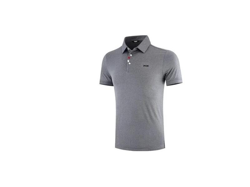 PGM Summer Men'S Golf Shirts Quick-Dry Breathable Short Sleeve Tops Outdoor Carousel 1