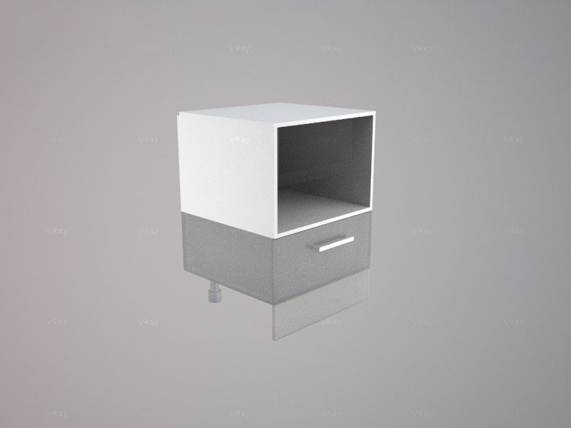 Microwave Box 600mm wide - Milan Carousel 1