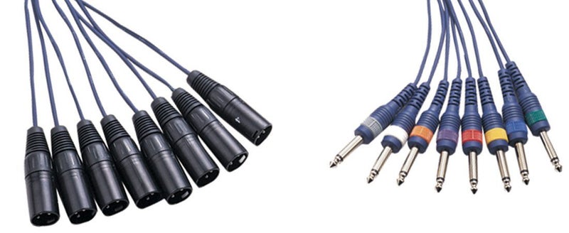 Maximum 8 way, XLR-M to 6.3mm jack loom, 3 metre Carousel 1