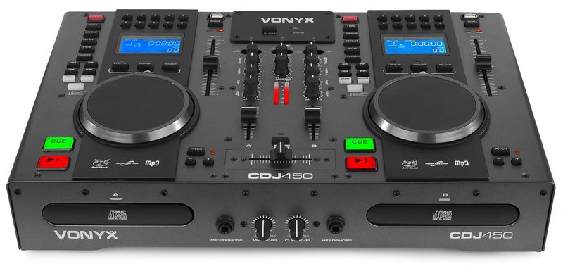 CDJ450 Twin CD/MP3/USB player/mixer with BT Carousel 2