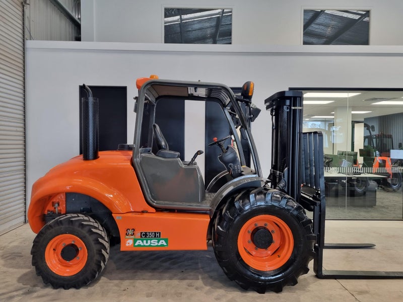 AUSA C350Hx4 3.5 Ton Rough Terrain Forklift Carousel 2