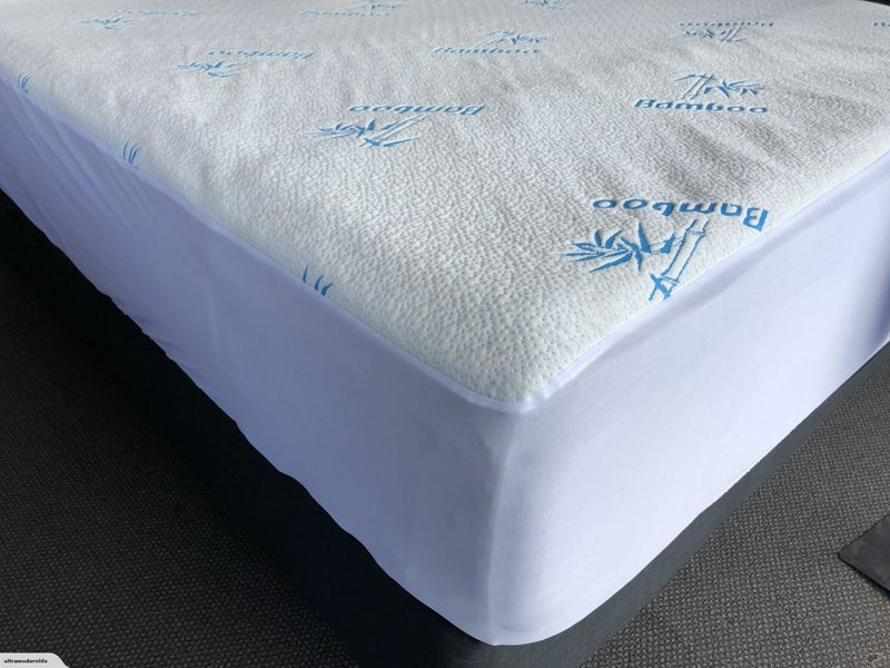 Sleepcenter Waterproof Mattress Protector - Super King - Bamboo Fabric Carousel 1