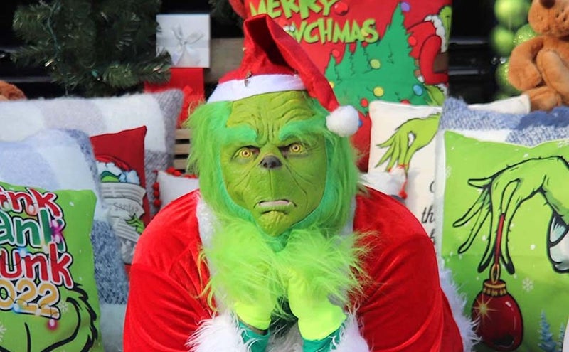 Grinch Cosplay Mask Christmas Halloween Costume Carousel 2